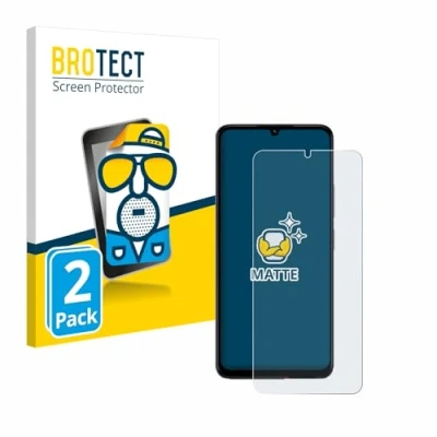 Abbildung von BROTECT Entspiegelungs Schutzfolie für Xiaomi Poco C65 (2 Stück) Matte Displayschutz Folie, Anti Reflex, Fingerprint