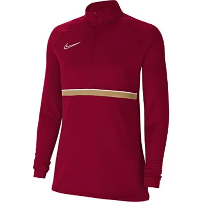 Abbildung von Nike Performance Academy DRIL Sweatshirt, Damen, Größe: Medium, Team red/white/jersey gold/white