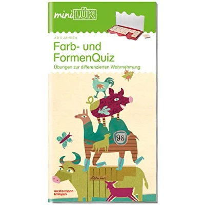 Abbildung von miniLÜK: Kindergarten/Vorschule Farb und Formenquiz: Der Fitmacher für Vorschulkinder Erstklässler (miniLÜK Übungshefte: Kindergarten)