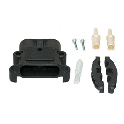 Abbildung von REMA Stecker Euro Din 80A 35mm² (Kodierstift grau, Hauptkontakt, Zugentlastung)