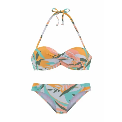 Abbildung von Sunseeker SET Bikini, Damen, Größe: 34xD, Weiß / gelb