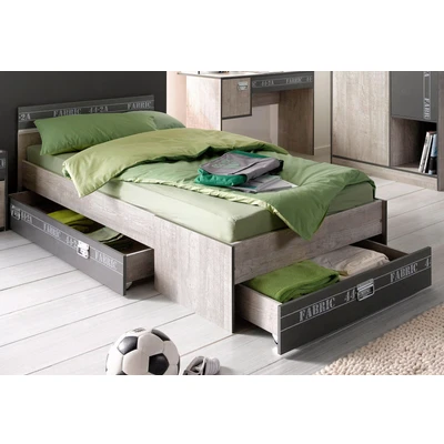 Abbildung von Parisot Jugendbett &quot;Fabric&quot;, Einzelbett inkl. Schubkasten
