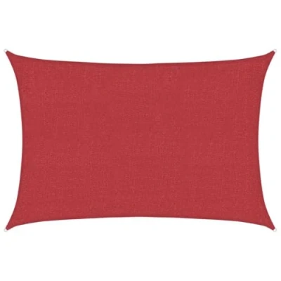 Abbildung von vidaXL Sonnensegel Sonnenschutz Windschutz Sonnendach UV Schutz Sonnenschutzsegel Schattenspender Garten Terrasse Balkon 160g/m² Rot 2x2,5m HDPE