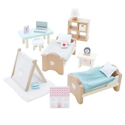Abbildung von Le Toy Van Kinderzimmer Puppenhausmöbel 24 Teile