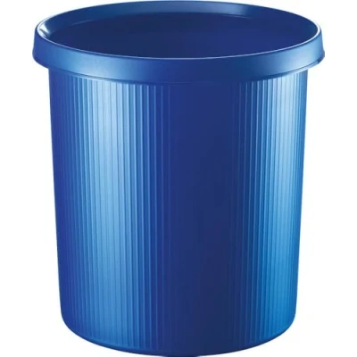 Abbildung von Helit Papierkorb Linear 18l blau