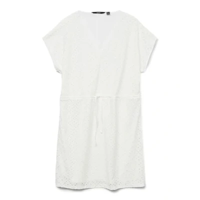 Abbildung von Vero Moda Damen Vmtassa Ss Short Dress JRS Noos, Snow White, Medium