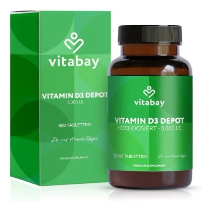 Abbildung von Vitabay Vitamin D3 Depot 5000 I.E. 500 St