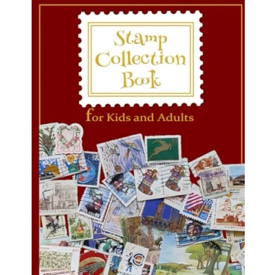 Abbildung von Stamp Collection Book and Album: A First Album for Beginners, Organizer Collecting 100 Page Album, 8.5&quot; x 11&quot;