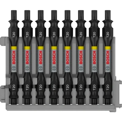 Abbildung von Bosch 8x PRO Impact Schrauberbits mit Doppelklingen und Pick and Click Index (170 x 120 mm, Professional Zubehör Schraubendreher, Schraubendreher)
