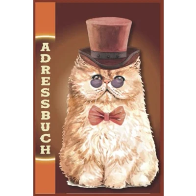 Abbildung von Telefonbuch: Abc Telefonbuch Adressbuch mit Geburtstagskalender Katzen Telefonregister Adressenverwaltung für Mädchen &amp; Senioren Große Schrift