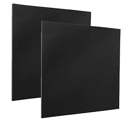 Abbildung von DARENYI 30 x 30cm Schwarz Kunststoffplatte 2.5mm Acrylplatte Acryl Platte Plexischeiben Acrylglas Schwarze für Fotorahmen, Projektausstellung, Malerei, Tischaufsteller