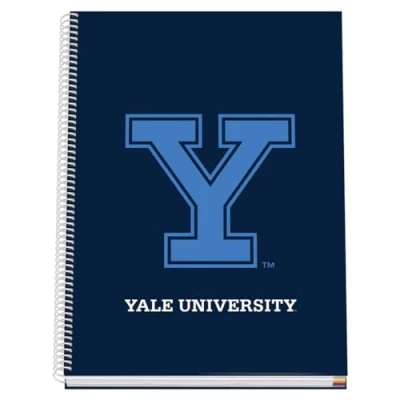 Abbildung von DOHE A4 Notizbuch, kariert, Spiralbindung, 100 Blatt mit 90 g/m², 5 mm Hardcover, Yale University Navy, Schulmaterial Blau