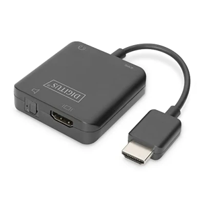 Abbildung von DIGITUS 4K HDMI Audio Extractor zu HDMI/3.5mm/Toslink