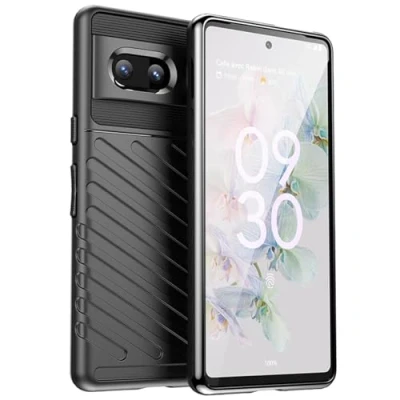 Abbildung von Verco Handyhülle für Google Pixel 7 Hülle, Stoßfest Thunder Case Schutzhülle, Schwarz