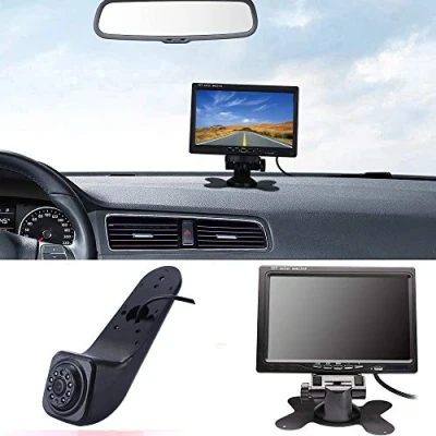 Abbildung von 【Rückfahrkamera Transportster + 7 Zoll TFT LCD Bildschirm Auto Monitor】im 3. Bremslicht Bremsleuchte Dach Rückfahrkamera für VW Crafter 2017 Retrofit Van