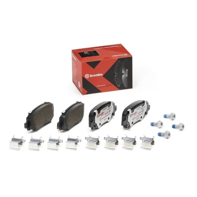 Abbildung von BREMBO P 23 177X Bremsbelagsatz mit akustischer Verschleißwarnung Zubehör JEEP: Compass, Renegade SUV, FIAT: 500X