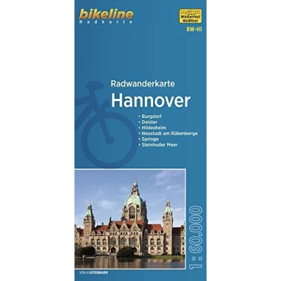 Abbildung von Radwanderkarte Hannover RW H1: Burgdorf Hildesheim Neustadt Weserbergland Steinhuder Meer Springe (bikeline Radwanderkarte)