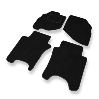 Abbildung von Mossa Fußmatten Auto kompatibel mit Honda Jazz II (2002 2008) schwarz Automatten Autoteppiche 1