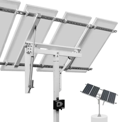Abbildung von ECO WORTHY Solarpanel Einachsiges Tracking System (30% mehr Leistung) mit Tracker Controller, Hoche Stabilität, Geeignet für unterschiedliche Verschiedene Solarmodelle, Hof, Feld, Garten