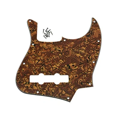 Abbildung von Dopro Jazz Bass J Pickguard für USA/Mexican 4 String FD Tiger Stripe