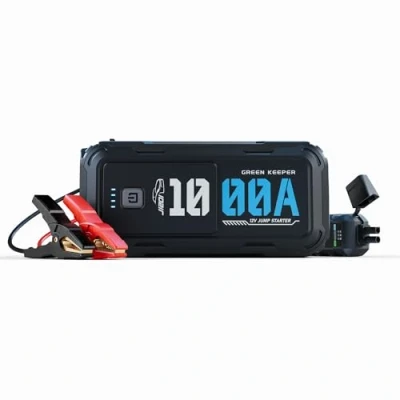 Abbildung von Starthilfe Powerbank 1000A Tragbarer 12V Starthilfekabel &amp; Booster für Benzin 3.5L, Diesel 5.0L Auto mit Jump Starter Safe Autobatterie KFZ Effizient alle Wetterlagen