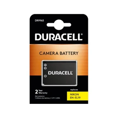 Abbildung von Duracell DR9963 Li Ion Kamera Ersetzt Akku für EN EL19, Schwarz