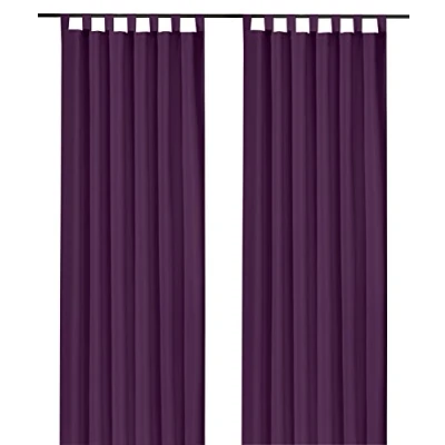 Abbildung von heimtexland ® Dekoschal mit Schlaufen und Kräuselband uni in lila HxB 175x140 cm BLICKDICHT aber Lichtdurchlässig Vorhang natürlich matt violett einfarbig wunderschön leichtem Fall Schlaufenschal Bandschal ÖKOTEX Gardine Typ117