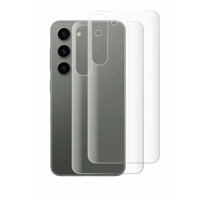 Abbildung von BROTECT 2 Stück Full Cover Schutzfolie für Samsung Galaxy S23 (Rückseite) Screen Displayschutz Folie [3D Curved, Kristall Klar]
