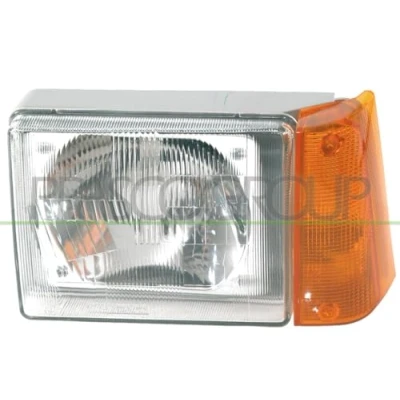 Abbildung von PRASCO FT1214603 Scheinwerfer rechts H4 orange mit Blinklicht FIAT: Panda I Schrägheck