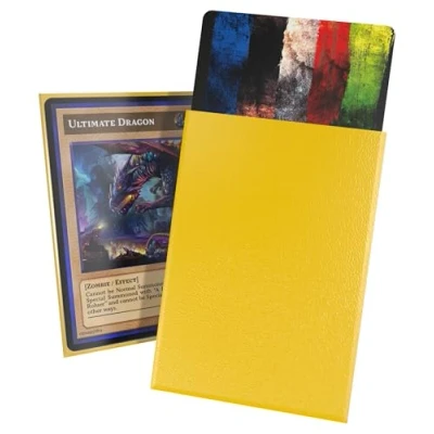 Abbildung von Ultimate Guard Cortex Sleeves Japanese Size Matte (60) (62x89mm), Farbe:Gelb