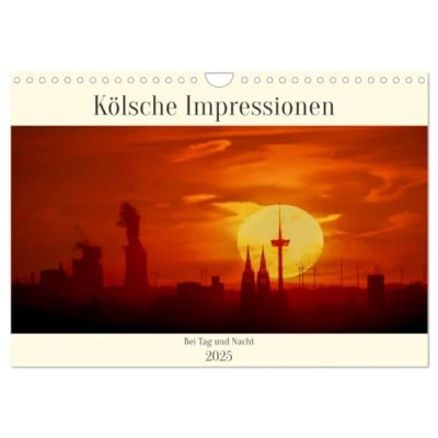 Abbildung von Kölsche Impressionen bei Tag und Nacht (Wandkalender 2025 DIN A4 quer), CALVENDO Monatskalender