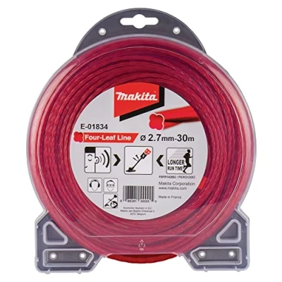 Abbildung von Makita Mähfaden Four Leaf, Bürstenschneider Linie, Rot, 30 m, 1 Stück(e)