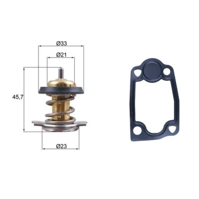 Abbildung von MAHLE ORIGINAL TX 266 79D Kühlwasserthermostat 79 21 mit Dichtung PEUGEOT: Boxer Bus, Kastenwagen, Pritsche/Fahrgestell