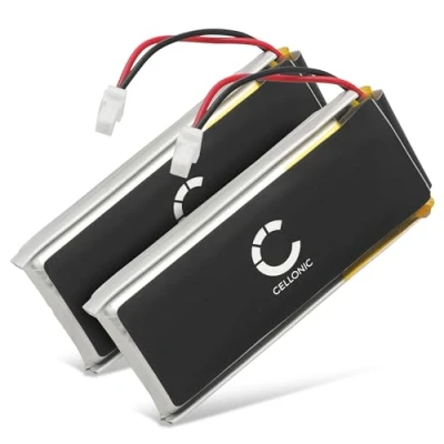Abbildung von subtel 2X Ersatz Akku BAT00002 für Cardo Scala Rider G9, G4, G9X Wireless Kopfhörer Ersatzakku 800mAh Batterie, Kopfhörerakku, Bluetooth Headset