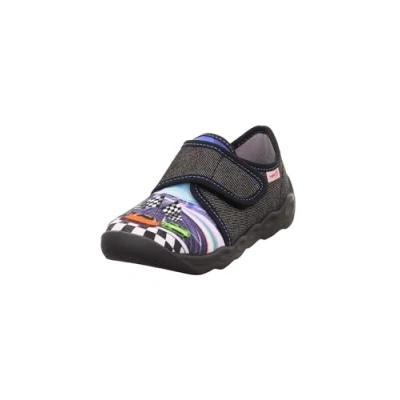 Abbildung von Superfit Jungen Bubble Hausschuhe, Schwarz 0000, 30 EU Weit