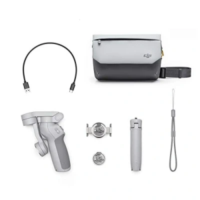 Abbildung von DJI OM 4 Set, inklusive Umhängetasche und Handstativ, 3 Achsen Smartphone Gimbal Stabilisator, für Vlog, YouTube, Live Video, iPhone, Android
