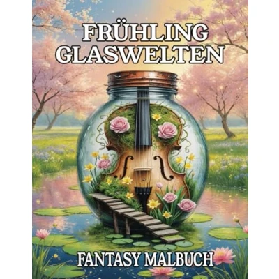 Abbildung von Frühling Glaswelten Fantasy Malbuch: Ausmalbuch für kreative Erwachsene und Jugendliche mit 50 fantasievollen Frühlingswelten im Glas Stressabbau Achtsamkeit