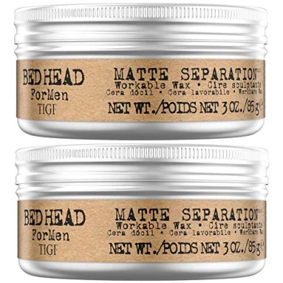 Abbildung von Bed Head for Men by Tigi Matte Separation Stylingwachs, 85 g, 2er Pack
