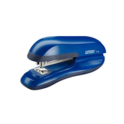 Abbildung von Rapid 23810802 Heftgerät (30 Blatt, ABS Kunststoff, Metall, Gummiboden, Inkl. 26/6 Klammern, F16, Blisterverpackung) blau