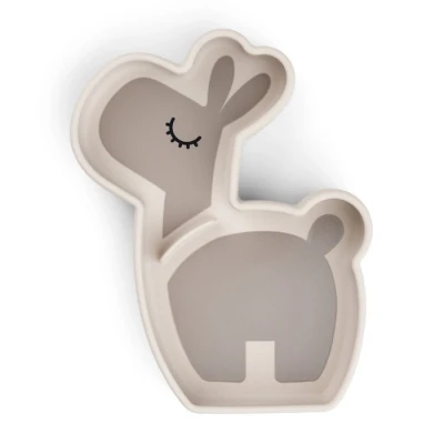 Abbildung von Done By Deer Stick &amp; Stay Silikonteller Lalee, Sand