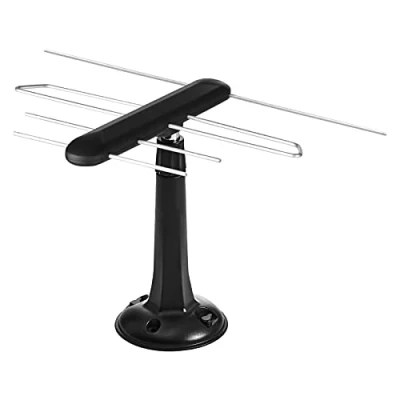 Abbildung von EMOS DVB T2 Universalantenne/Digitale TV Antenne für Innen und Außen mit 5G Filter Verstärker HDTV/Receiver Full HD Signalqualität, 0 80 km vom Sender, J0685