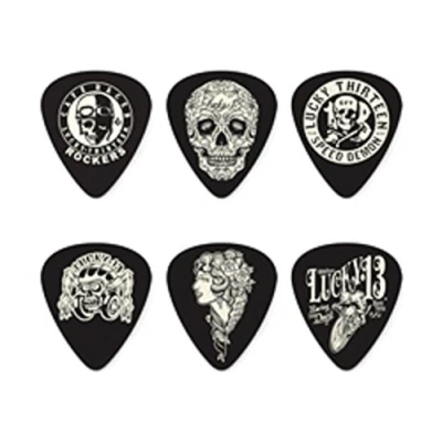 Abbildung von Jim Dunlop L13CP.73 Lucky 13 Plektrum, 6 Stück