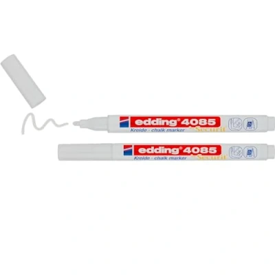 Abbildung von edding Kreidemarker 4085 weiß (2er Blister)
