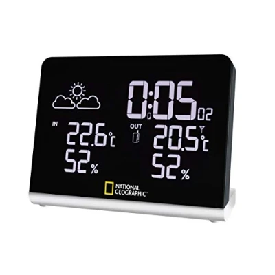 Abbildung von NATIONAL GEOGRAPHIC Multi Colour Funkwetterstation mit wechselndem Farbdisplay