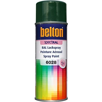 Abbildung von belton spectRAL Lackspray RAL 6028 kieferngrün, glänzend, 400 ml Profi Qualität