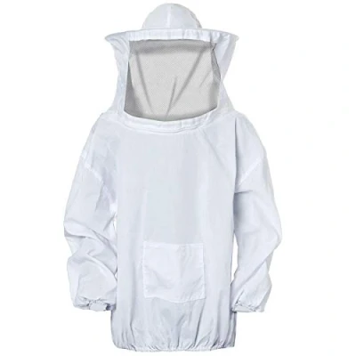 Abbildung von FEIGO Imkerjacke mit Hut, Professionelle Bienenschutz, Imkerhut abnehmbarem Schleier, Bienenanzug Reißverschluss für Bienenzüchter Bee Keepers (Weiß)