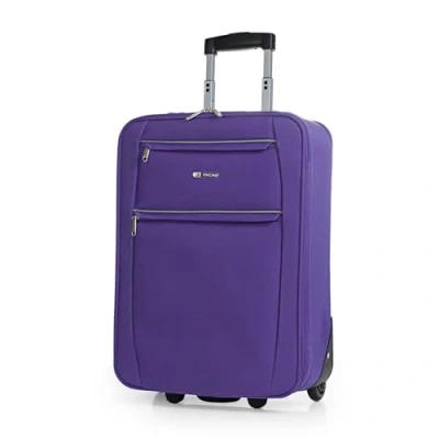 Abbildung von ITACA Koffer Klein Handgepäck 55x40x20 Leicht und Robust Reisekoffer aus Hochwertigen Materialien T71950B, Violet