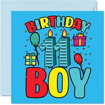 Abbildung von Geburtstagskarte zum 11. Geburtstag Junge für 11 Jahre alter Jungen Geburtstagskarten Ihn 145 mm Grußkarte Sohn Bruder Enkel Neffe Cousin Gott elfter