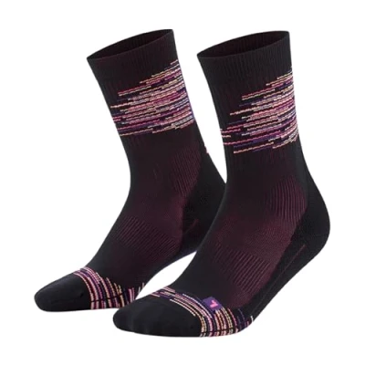 Abbildung von CEP Compression Paris Vibes Running MID CUT Sportsocken, Herren, Größe: 39 42, Black purple mix