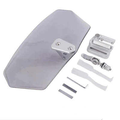 Abbildung von Bohaner Motorrad Windschutzscheibe Rauch Windabweiser Clip on Windschild Aufsatz verstellbare Spoiler Elektrofahrzeuge